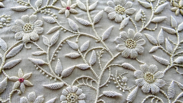 Фрагмент авторского узора на ткани